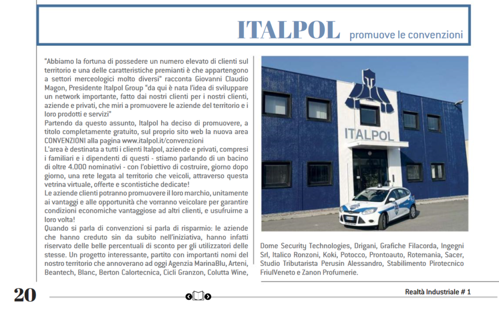 ITALPOL NETWORK - REALTA' INDUSTRIALE