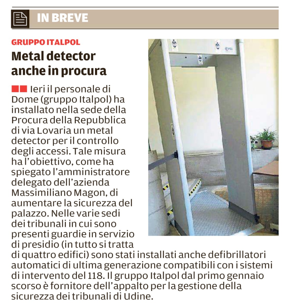 Metal detector e defibrillatori Italpol