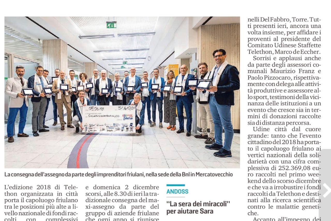 telethon udine assegno italpol