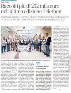 telethon udine assegno italpol
